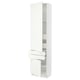 White SEKTION kitchen cabinet with drawers & shelves, modern design.