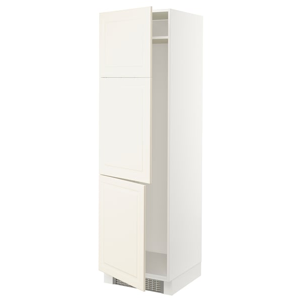Ikea SEKTION off-white kitchen cabinet with adjustable shelves.