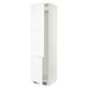 White cabinet, sleek, minimalist.