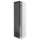 Modern kitchen cabinet, SEKTION line, black matt nickebo fronts, sleek design, tall & slim, with adjustable shelves.