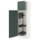 SEKTION High cabinet/pull-out int fittings, white/Aspudden dark gray-green, 24x24x80 "