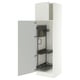 SEKTION High cabinet/pull-out int fittings, white/Aspudden light gray, 24x24x80 "