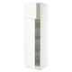 SEKTION High cabinet w door/wire baskets, white/Aspudden matte white, 24x24x80 "