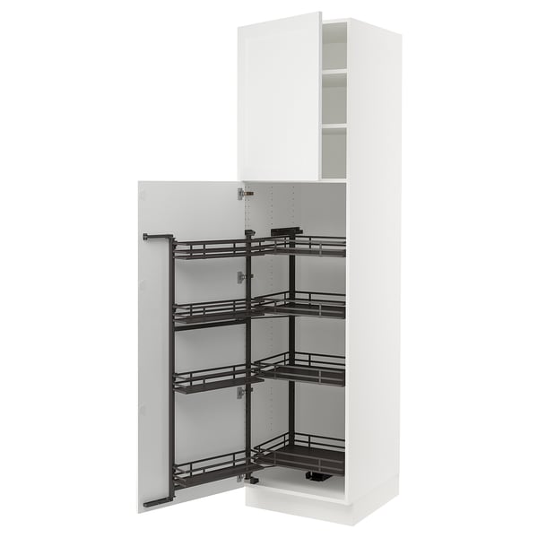 SEKTION white cabinet: modern kitchen storage with pull-out shelves.