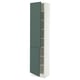 SEKTION High cabinet with shelves/2 doors, white/Aspudden dark gray-green, 18x15x80 "