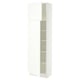 SEKTION High cabinet with shelves/2 doors, white/Aspudden matte white, 24x15x80 "