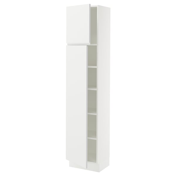 Ikea SEKTION white cabinet, modern & minimalist, matte finish, adjustable shelves, sleek design.