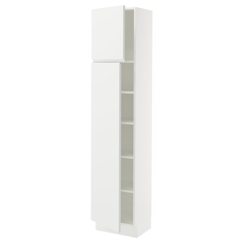 Ikea SEKTION white cabinet, modern & minimalist, matte finish, adjustable shelves, sleek design.