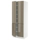 SEKTION kitchen cabinet, high gloss dark grey-brown, sleek design.