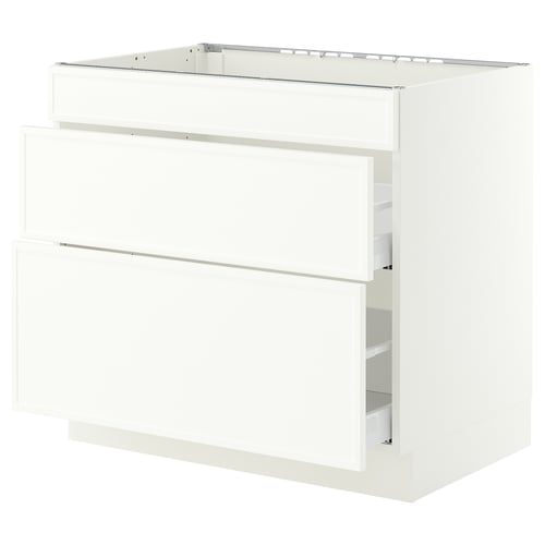 SEKTION / MAXIMERA Base cab f cktp/int extractor w drw, white/Aspudden matte white, 36x24x30 "
