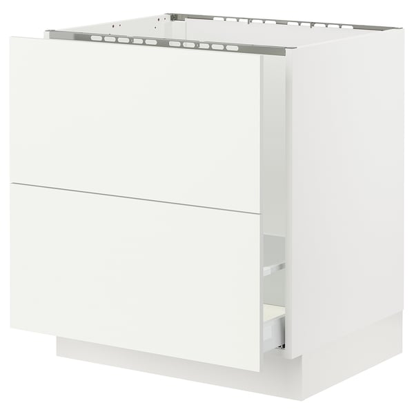 SEKTION white kitchen cabinet. Modern design, smooth surfaces, and sturdy build.