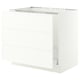 SEKTION / MAXIMERA Base cab f sink/waste sort/3 fronts, white/Aspudden matte white, 36x24x30 "