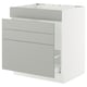 SEKTION kitchen unit in light grey with sleek design and modern finish.