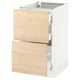 Ikea SEKTION kitchen unit with light ash drawers.