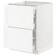 White SEKTION kitchen cabinet with maximera drawers; modern and sturdy design.