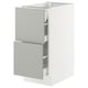 SEKTION kitchen cabinet, light grey, modern design, with soft-close drawers, rectangular shape.