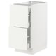 SEKTION white kitchen cabinet, sleek design, sturdy build, smooth drawers, modern style.