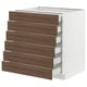 SEKTION kitchen with walnut drawers, modern design
