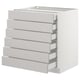 SEKTION white kitchen: 6 drawers, modern