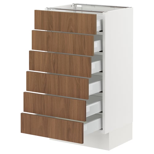 White SEKTION kitchen drawers