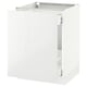 SEKTION white kitchen cabinet, modern design, glossy finish, rectangular.