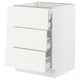 Modern SEKTION kitchen cabinet with 3 half-open drawers