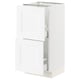 SEKTION white kitchen cabinet with pull-out drawers, sleek design.