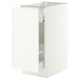 SEKTION / MAXIMERA Base cabinet with pull-out storage, white/Aspudden matte white, 15x24x30 "