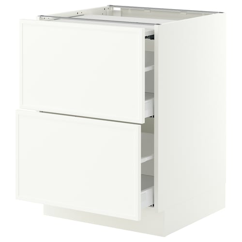 SEKTION / MAXIMERA Bc w pull-out work surface/2drw, white/Aspudden matte white, 24x24x30 "
