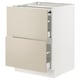 SEKTION kitchen cabinet with beige havstorp fronts, smooth and modern design.