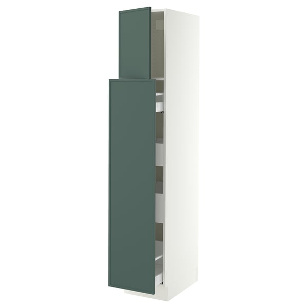 SEKTION / MAXIMERA Hc w p-o func 1dr/4drw, white/Aspudden dark gray-green, 15x24x80 "