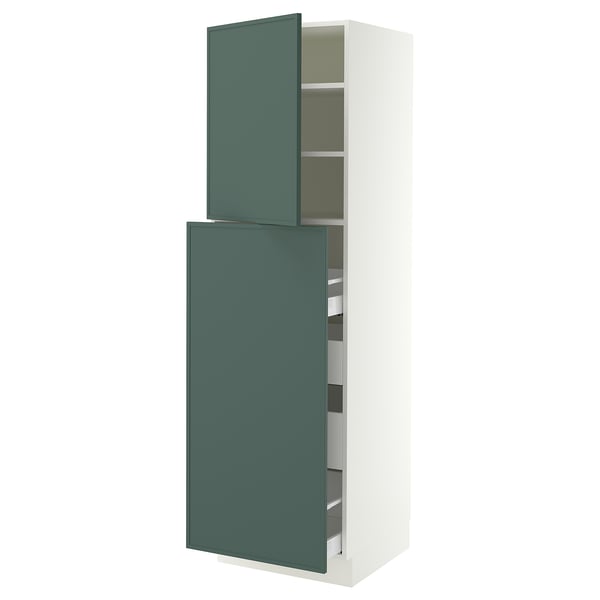 SEKTION / MAXIMERA Hc w p-o func 1dr/4drw, white/Aspudden dark gray-green, 24x24x80 "