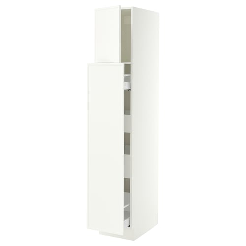 SEKTION / MAXIMERA Hc w p-o func 1dr/4drw, white/Aspudden matte white, 15x24x80 "
