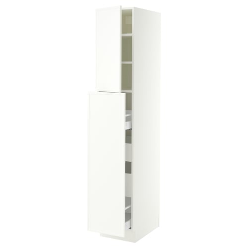 SEKTION / MAXIMERA Hc w p-o func 1dr/4drw, white/Aspudden matte white, 15x24x80 "
