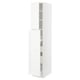 White SEKTION kitchen cabinet with adjustable shelves, classic design.