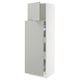 Grey SEKTION kitchen cabinet with adjustable shelves and reversible door.