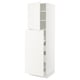 An ikea SEKTION kitchen cabinet in white with adjustable shelves and dampened hinges.
