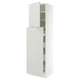 SEKTION / MAXIMERA Hc w p-o func 4drw/1dr/2shlv, white/Aspudden light gray, 24x24x90 "