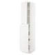 White SEKTION kitchen cabinet with two open shelves and drawers, modern design.