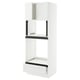 SEKTION white kitchen cabinet set with black accents, modern design, made of particleboard and steel.