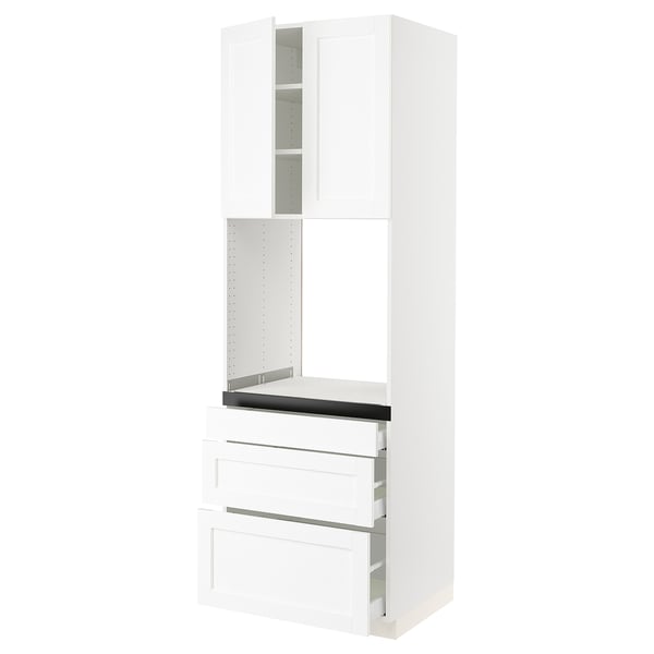 SEKTION white kitchen unit; sleek, modern design with drawers and cabinets.