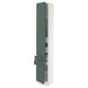 SEKTION / MAXIMERA High cab w 2drs/2 fronts/4 drawers, white/Aspudden dark gray-green, 15x15x90 "