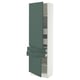 SEKTION / MAXIMERA High cab w 2drs/2 fronts/4 drawers, white/Aspudden dark gray-green, 24x15x80 "