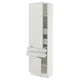 SEKTION / MAXIMERA High cab w 2drs/2 fronts/4 drawers, white/Aspudden light gray, 24x15x80 "