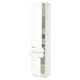 SEKTION / MAXIMERA High cab w 2drs/2 fronts/4 drawers, white/Aspudden matte white, 18x15x80 "