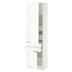 SEKTION / MAXIMERA High cab w 2drs/2 fronts/4 drawers, white/Aspudden matte white, 24x15x80 "