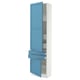 SEKTION / MAXIMERA High cab w 2drs/2 fronts/4 drawers, white/Lerhyttan blue, 24x15x90 "