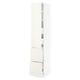 White kitchen cabinet - 5 doors, 2 drawers, shelves, smooth glide.