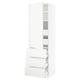 White SEKTION kitchen unit, modern minimalist design with adjustable shelves and drawers.