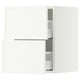 SEKTION / MAXIMERA Wall cabinet with 2 drawers, white/Aspudden matte white, 15x15x20 "